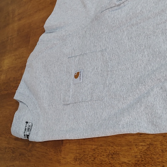 Carhartt short sleeve Gray ex large t-shirt loose fit 90% cotton 10% polyester - Picture 5 of 5